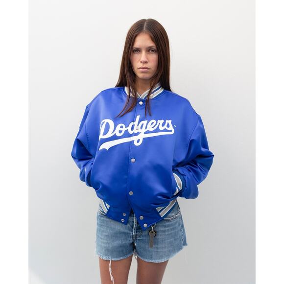 SMALL Madhappy Dodgers Satin Baseball Jacket - Picture 3 of 8